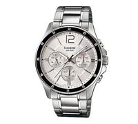 Casio reloj hombre analogico cuarzo con correa de acero inoxidable mtp