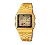 CASIO A500WGA-9 - Reloj con Movimiento Cuarzo japonés, para Hombre, Color Dorado