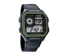 Casio Reloj Hombre Digital Cuarzo con Correa de Tela AE-1200WHB-1BV