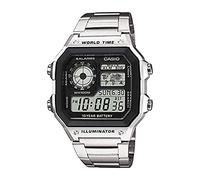 Casio AE-1200WHD-1A - Reloj Digital de Cuarzo para Hombre, Correa de Acero Inoxidable Color Metalizado