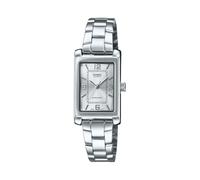 Casio Reloj LTP-1234DD-7A analógico de Acero Inoxidable con Esfera Plateada y Cuarzo para Mujer