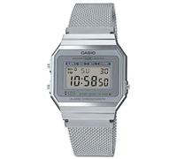 Casio Reloj Mujer de Digital con Correa en Acero Inoxidable A700WEM-7AEF