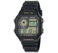 Casio Reloj para Hombre, Esfera Negra, Pantalla Digital, AE-1200WH-1BVDF