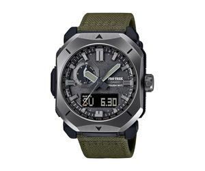Casio Reloj Solar analógico Digital Unisex con Correa Cordura PRW-6900YB-3CR, Caqui, Clásico