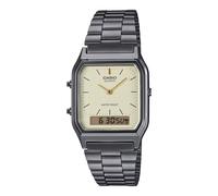Casio reloj unisex analogico/digital cuarzo con correa de acero inoxid