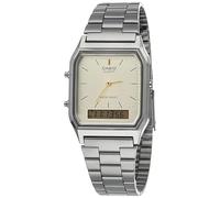 Casio Reloj Unisex Analogico/Digital Cuarzo con Correa de Acero Inoxidable AQ-230GG-9A