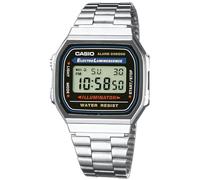Casio Reloj Unisex Digital Cuarzo con Correa de Acero Inoxidable A168WA-1WDF