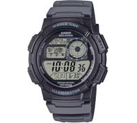 Casio Reloj unisex digital juvenil con esfera negra, Gris, Digital