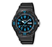 Casio Reloj Unisex MRW200H-2BV Neo-Display de Resina Negra, Negro/Azul, Sin tamaño, MRW200H-2BV