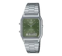 Casio Reloj vintage retro moderno oliva AQ230A-3A, Verde -Oliva