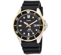 Casio Serie MDV106 | Reloj analógico Unisex | 200 m WR | Caja de Acero Inoxidable | Correa de Resina | Analógico de 2 manecillas (HR, Min, Sec) | Indicación de Fecha | Corona atornillada/Tapa Trasera