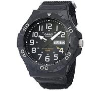 Casio Serie MRW200H | Reloj analógico para hombre | Diseño deportivo | Resistencia al agua de 100 metros | Pantalla de fecha | Bisel giratorio | Tiempo regular (HR, Min, SEC, PM, fecha, día) | Batería