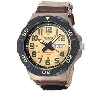 Casio Serie MRW200H | Reloj analógico para hombre | Diseño deportivo | Resistencia al agua de 100 metros | Pantalla de fecha | Bisel giratorio | Tiempo regular (HR, Min, SEC, PM, fecha, día) | Batería