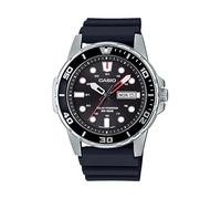 Casio Serie MTPS110 | Reloj analógico unisex | 100 m WR | Caja de acero inoxidable | Analógico de 3 manecillas (HR, Min, SEC) | Indicación de fecha | Alerta de batería baja | Estilo inspirado en el