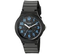 Casio Serie MW240 | Reloj de cuarzo para hombre | 50 m WR | Caja grande de resina | Cristal de resina | Correa de resina | Números arábigos grandes | Reloj analógico | Pantalla fácil de leer | Batería