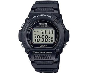 Casio Serie W-219 Reloj Digital estándar, para Hombre Chippukashi, Modelo para el Extranjero, Negro W-219H-1AV, Negro W-219H-1AV, Correa