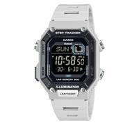 Casio Serie WS-B1000 | Reloj Digital para Hombre | (Negro) | 100 m WR | Rastreador de Pasos | Iluminador LED | Cronógrafo 100 Sec | Alarma Diaria | Batería de 2 años, Blanco, WS-B1000-8BV