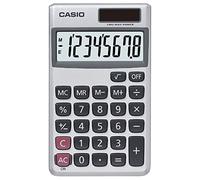 Casio SL-300SV, calculadora de Bolsillo de 8 dígitos, Color Plateado
