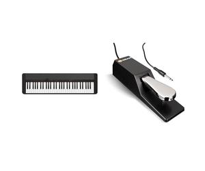 CASIO Teclados CASIOTONE Piano digital CT-S1BK, Negro & M-Audio SP-2: pedal de sustain universal con acción estilo piano, el accesorio ideal para teclados