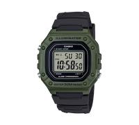Casio Reloj Digital para Hombre de Cuarzo con Correa en Resina W-218H-3AVEF