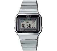 Casio Vendimia | Pulsera De Plata | Esfera Digital | A700WE-1AEF Relojes