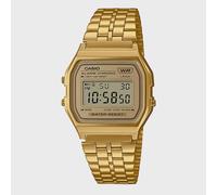 Casio Reloj Cuarzo Unisex 37.00mm con dial Digital Oro y Correa de Pulsera de Metal Oro A158WETG-9AEF