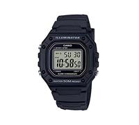 Casio W-218H-1AVCF Reloj clásico de cuarzo negro con pantalla digital para hombre