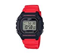 Casio W-218H-1AVCF Reloj clásico de cuarzo negro con pantalla digital para hombre
