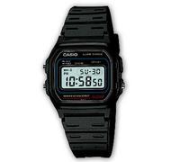 CASIO W-59-1VQES 37mm LCD Negro Resina Resistencia Agua 5 bar Cronómetro Alarma