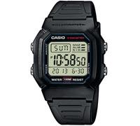 Casio Reloj digital Collection W-800H-1A Unisex, alarma y cronógrafo, correa resina negra, 10 ATM