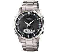 Casio WAVE CEPTOR Reloj Radiocontrolado y solar, Cristal de zafiro,Caja de titanio macizo, Negro, para Hombre, con Correa de Titanio macizo, LCW-M170TD-1AER