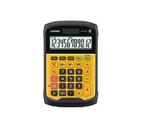 Casio WM-320MT - Calculadora básica (12 dígitos, resistente a polvo), color amarillo y negro