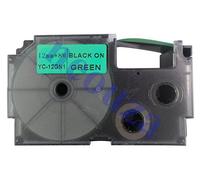 Casio XR-12GN1 - Cintas para etiquetadoras, color negro / verde