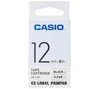 Casio XR-12X1 - Cintas para etiquetadoras, color negro