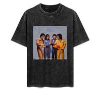Casiopea Band Photo Album Men's T-Shirt Unisex Black Cotton Hip Hop Print tee Shirts L
