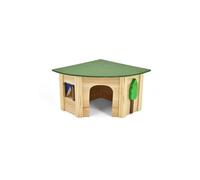 Casita de Madera para Conejos o Pequeños Mamíferos, Caseta Village madriguera (26x19x15,5 cm (Corner))