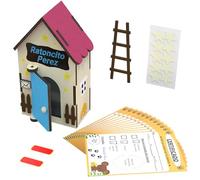 Casita ratoncito perez - Puerta ratoncito perez - Caja de dientes de leche para niños - Cajita dientes ratoncito perez - caja para dientes de leche - Casa ratoncito perez puerta magica - Madera - azul