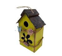 Casitas para pájaros de exterior, caseta para pájaros de exterior - Simpáticas casetas para pájaros colgantes de madera para exteriores, elegante jaula para pájaros, decoración protectora