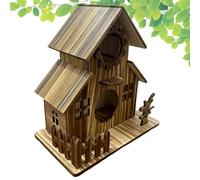 Casitas para Pájaros para Exterior - Resistente A La Intemperie De Madera con Múltiples Agujeros | para Aves - para Colibrí Y Ave Azul Uso Exterior Jardín Trasero Jardín Balcón Patio