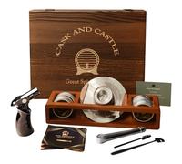 Cask and Castle Kit de ahumador de whisky premium con soporte decorativo