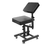 Caskunbsy Silla de peluquería ajustable en altura con respaldo giratorio de 180°, capacidad de carga de 100 kg, metal y poliuretano, para peluquería, salón de belleza en casa