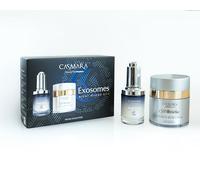 CASMARA - Crema Facial Q10 + Serum Facial Pack Rescue Duo (2 ud) con Exosomas, Matrixyl y Chrono Balance, Crema Hidratante Facial Mujer, Antiarrugas Mujer, Peptidos Faciales, Rellenador de Arrugas