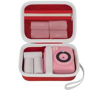 casmilee Funda para cámara instantánea para niños, compatible con VTech/KidiZoom PrintCam y rollos térmicos, accesorios de cámara creadora, solo bolsa (rojo)