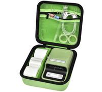 casmilee Funda para impresora de etiquetas NIIMBOT B21, bolsa de transporte para etiquetadora autoadhesiva, dispositivo de etiquetado Bluetooth, impresora (verde)