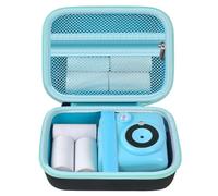Casmilee - Funda Protectora Compatible con cámara Kidizoom Print y Recarga de Papel, Creator CAM y Printcam - Bolsa de Almacenamiento de Viaje únicamente, Negro, 15 x 10 x 5 cm, Funda para