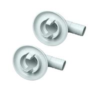 CASNO 2 conectores de salida de drenaje de aire acondicionado, herramienta universal de codo de drenaje, conector de boquilla de unidad externa, piezas de tubo de aire acondicionado, herramienta de