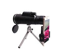 CASNO Lupas, 40 x 60 prismáticos individuales de alta potencia con poca luz nocturna, brújula, telescopio de cámara para ver