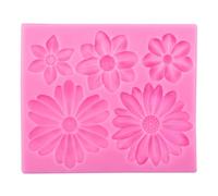 CASNO Molde de fondant con forma de margarita, molde para galletas, molde de prensa de dibujos animados, molde para hornear galletas de cumpleaños, herramientas de decoración de pasteles