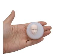 CASNO Molde de silicona para cabeza humana 3D para fondant, moldes de cabeza de hada, moldes para hacer pasteles, arcilla, resina, velas, jabón, arte DIY