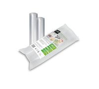 Caso 4 Estrellas Rollos de Bolsas de vacío para Alimentos Gofradas | 30 x 720cm | Todo Tipo envasadora al vacío, Muy Fuertes y Resistentes a los desgarros, 150μm, Sin BPA | 2 Rollos